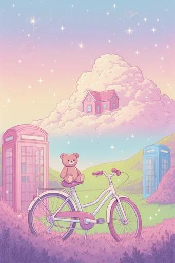 Ethereal Pastel Dreamcore style AI image example 2