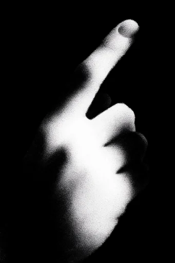 Gritty Chiaroscuro Noir style reference image — heavy film grain