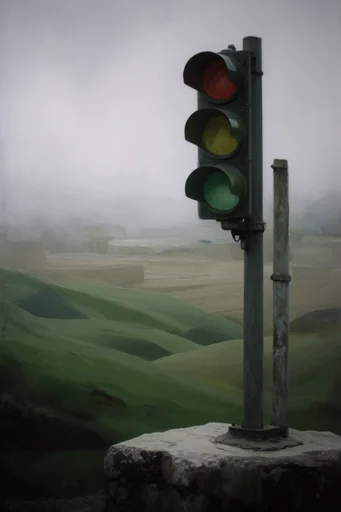 Surreal Verdant Minimalism style reference image — overcast sky