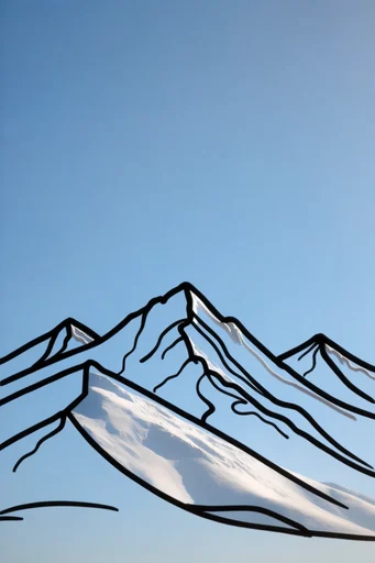 Luminescent Sky Minimalism style reference image — minimalist line art