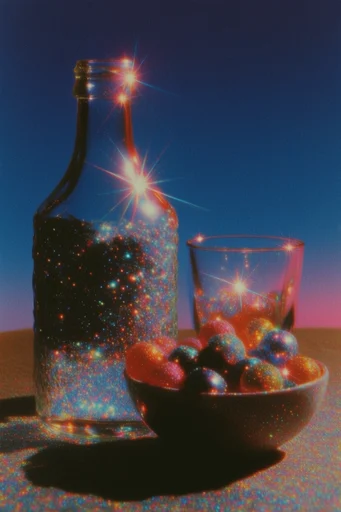 Luminous Retro Surrealism style reference image — chromatic aberration