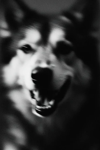 Haunting Kinetic Monochrome style AI image example 3