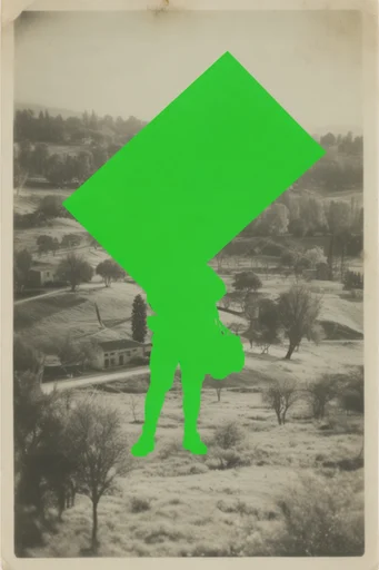 Neon Surreal Collage style AI image example 2