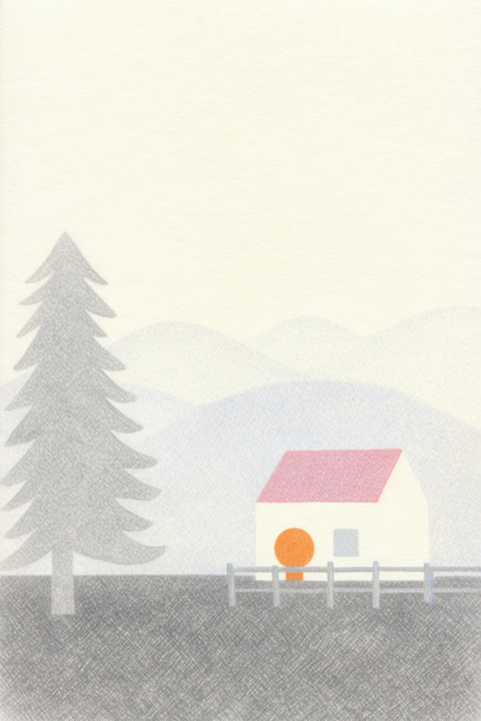 Textured Editorial Folk style AI image example 2
