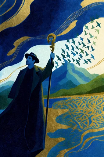 Textured Alpine Folklore moodboard — generate AI images in this style