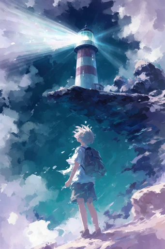 Luminous Cosmic Ethereal style reference image — high-contrast starlight
