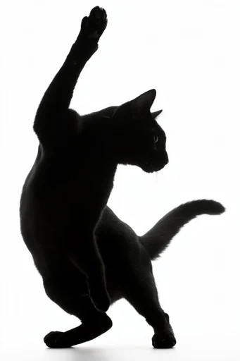 Graphic Avant-Garde Silhouette style reference image — minimalist monochromatic