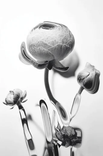 Clinical Liquid Surrealism style reference image — high-contrast photography
