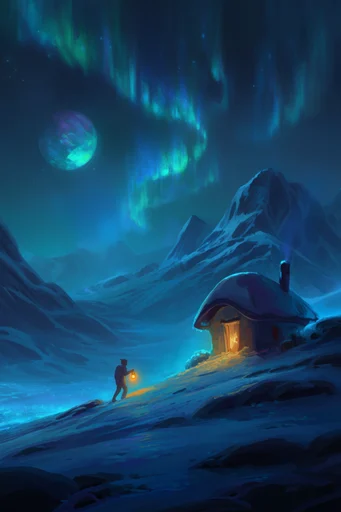 Ethereal Nocturnal Cosmicism style AI image example 2