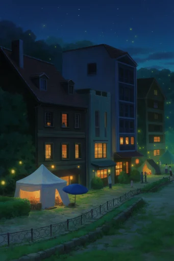 Luminous Twilight Fantasy style reference image — painterly anime style