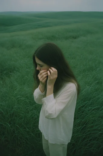 Cinematic Verdant Solitude style reference image — cinematic film grain