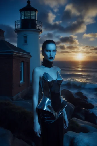 Refractive Noir Surrealism style reference image — high-contrast chiaroscuro