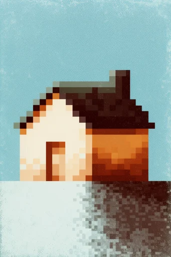 Analog Glitch Nostalgia style AI image example 4