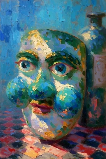 Luminous Impasto Dreamscapes style reference image — heavy impasto oil painting