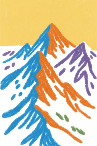Playful Risograph Naivety style reference image — risograph print texture