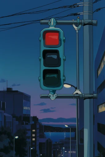 Nostalgic Twilight Anime style reference image — cel-shaded illustration