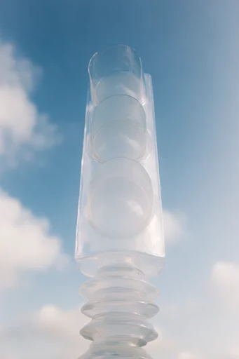 Prismatic Ethereal Glass style reference image — chromatic dispersion