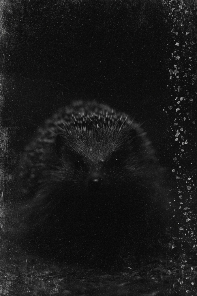 Distressed Monochromatic Noir style AI image example 3