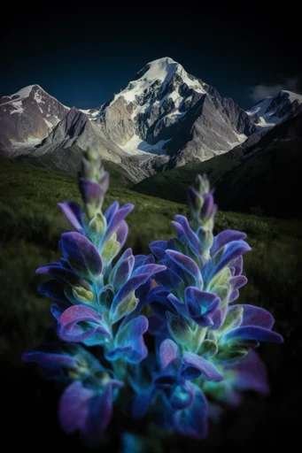 Luminous Nocturnal Botany style reference image — nocturnal elegance