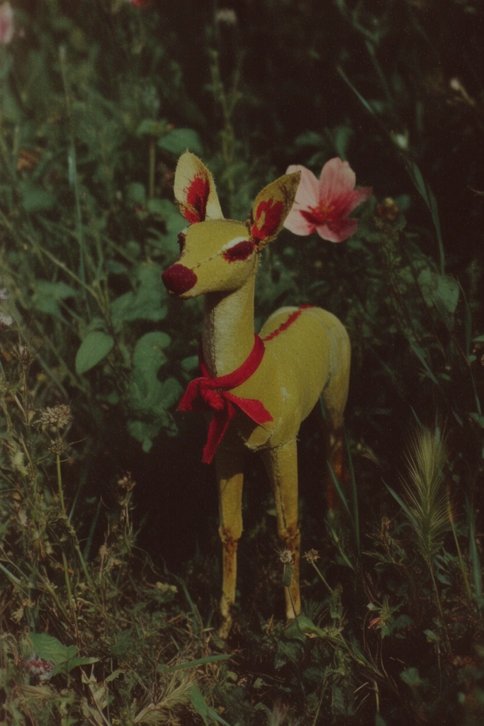 Nostalgic Botanical Surrealism style AI image example 3