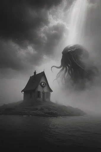 Monolithic Atmospheric Dread style AI image example 4