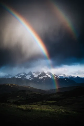 Nostalgic Spectral Surrealism style reference image — surrealist rainbow