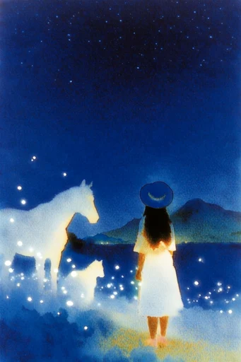 Luminous Nocturnal Dreamscape style reference image — ethereal nocturne