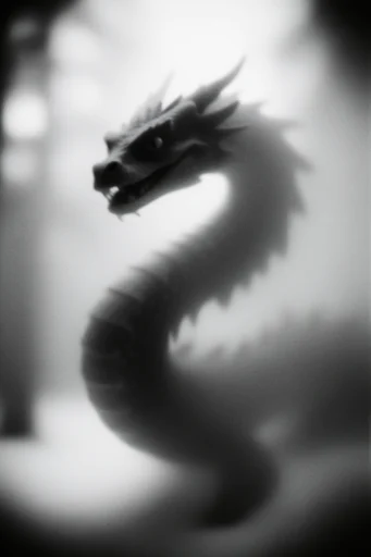 Ethereal Monochrome Noir style reference image — high contrast chiaroscuro