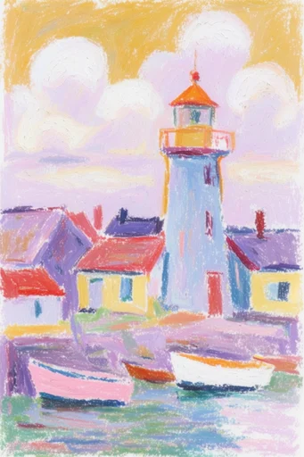 Textured Fauvist Impressionism style reference image — tactile paper grain