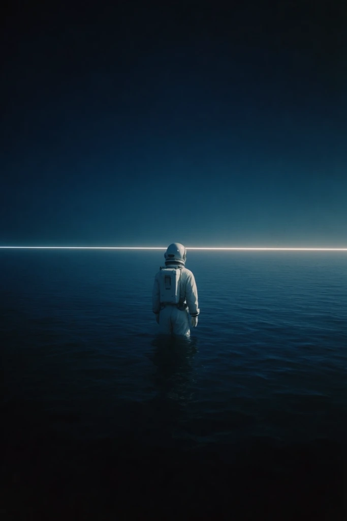 Luminous Abyssal Minimalism style AI image example 1