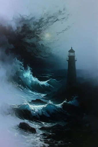 Abyssal Gothic Surrealism style reference image — chiaroscuro lighting