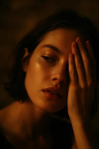 Cinematic Amber Noir style reference image — cinematic haze