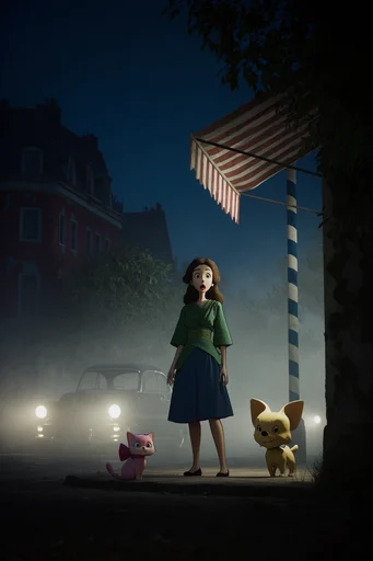 Cinematic Nocturnal Noir style reference image — cinematic low-key lighting