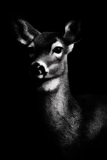 Gritty Monochromatic Noir style AI image example 3