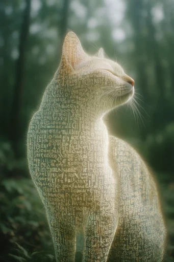 Luminous Typographic Realism style reference image — ethereal bloom