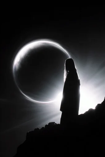 Ethereal Cosmic Minimalism moodboard — generate AI images in this style