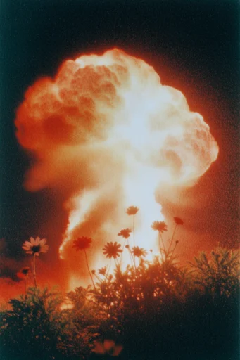 Spectral Thermal Noir style reference image — apocalyptic surrealism