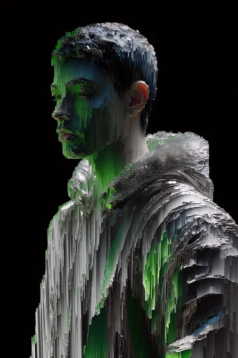 Ethereal Glitch Synthesis moodboard — generate AI images in this style