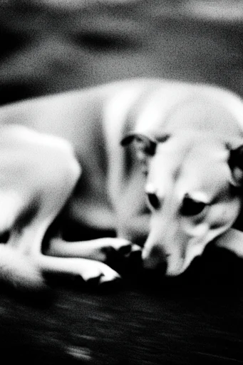 Monochrome Spectral Noir style reference image — analog film degradation