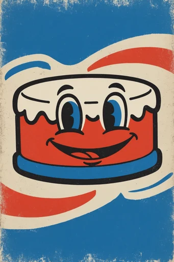 Textured Retro Graphic Pop style reference image — retro zine aesthetic