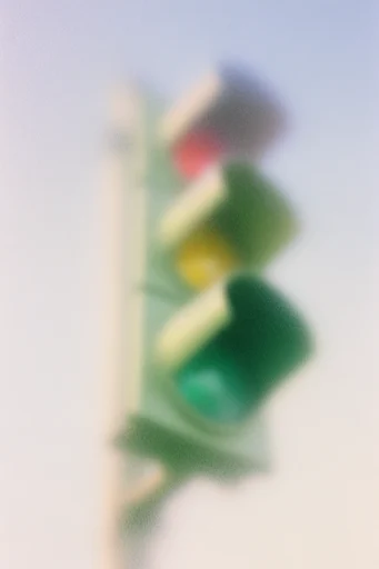 Ethereal Muted Haze style reference image — heavy film grain