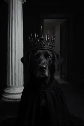 Sovereign Gothic Noir style reference image — dramatic shadows