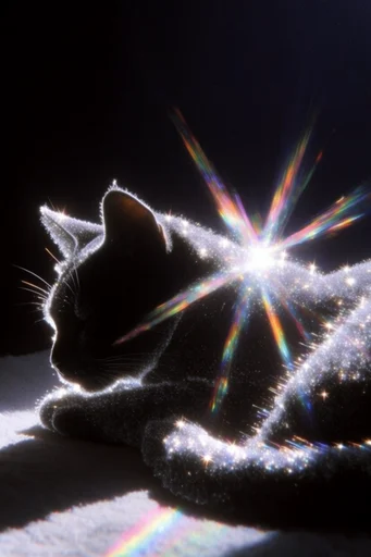 Prismatic Cosmic Glamour style reference image — celestial stardust atmosphere