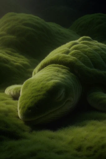 Velvet Verdant Surrealism style AI image example 3