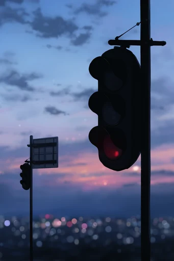 Melancholic Twilight Horizons style reference image — twilight sky gradient