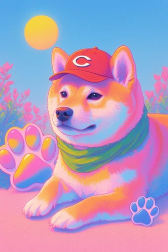 Surreal Pastel Dreamcore style reference image — tactile fuzzy textures