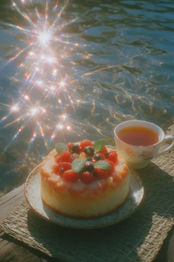 Prismatic Sunlit Nostalgia style reference image — vintage 35mm aesthetic