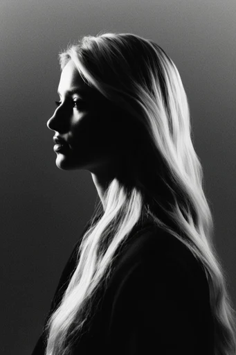 Cinematic Noir Minimalism style reference image — dramatic low-key lighting