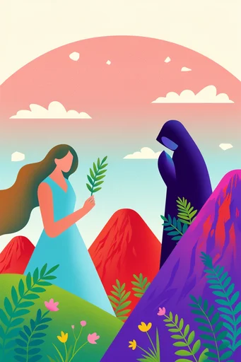 Surreal Neo-Folk Gradient style reference image — neo-folk symbolism