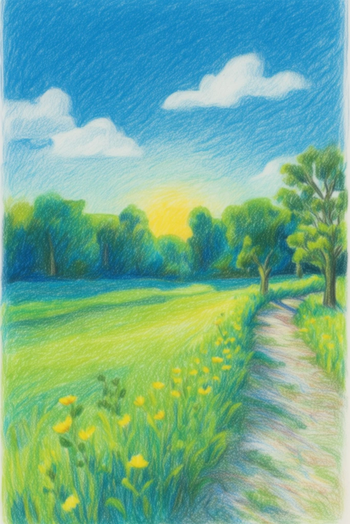 Luminous Electric Expressionism style AI image example 2